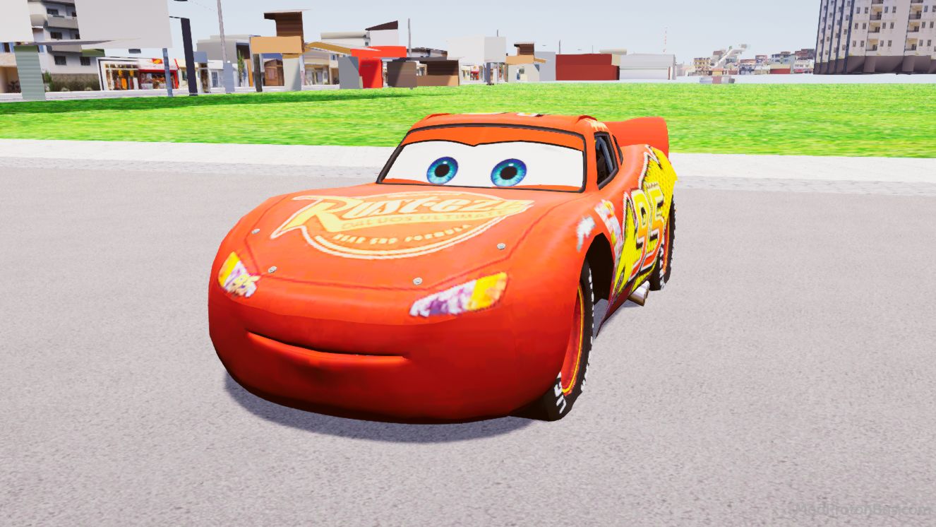 Download Mod Lightning McQueen Car for Proton Bus Simulator (PBSU & PBSR)