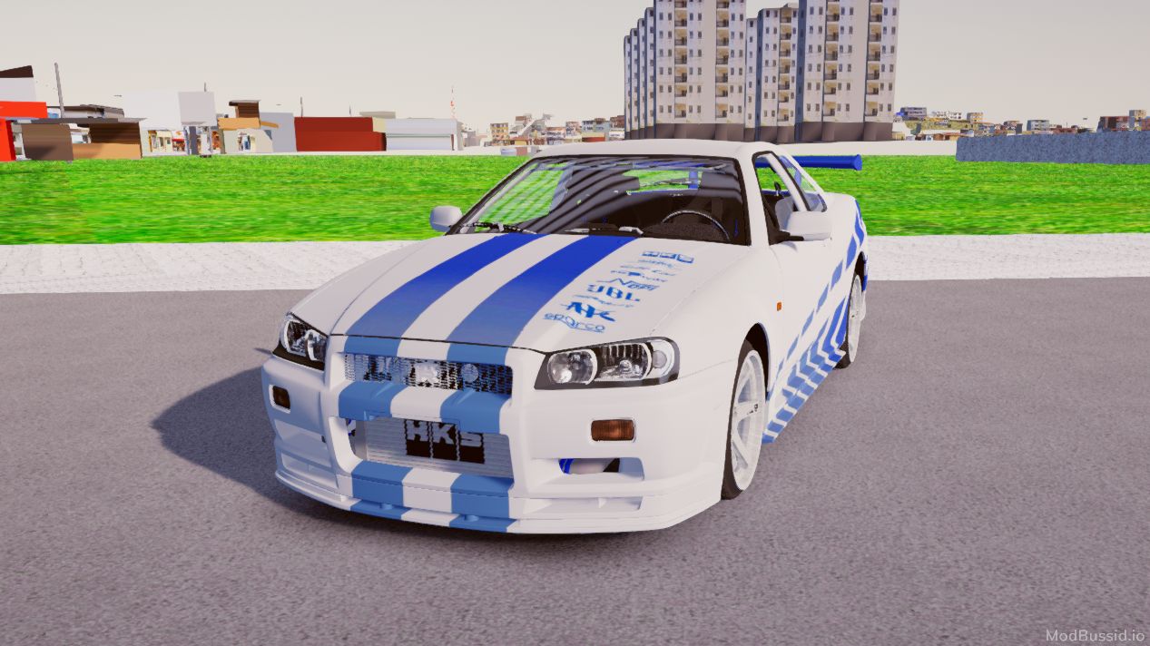 Download Mod NISSAN SKYLINE R34 GTR Car for Proton Bus Simulator (PBSU & PBSR)