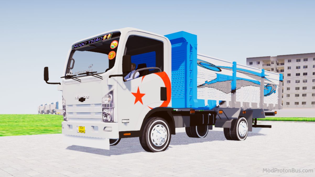 Download Mod Isuzu NPR Thùng Ben for Proton Bus Simulator (PBSU & PBSR) screenshot