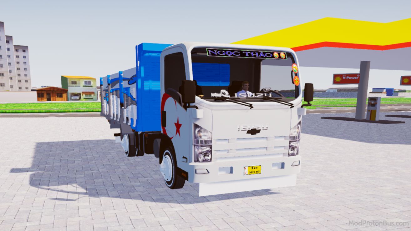 Download Mod Isuzu NPR Thùng Ben for Proton Bus Simulator (PBSU & PBSR) screenshot