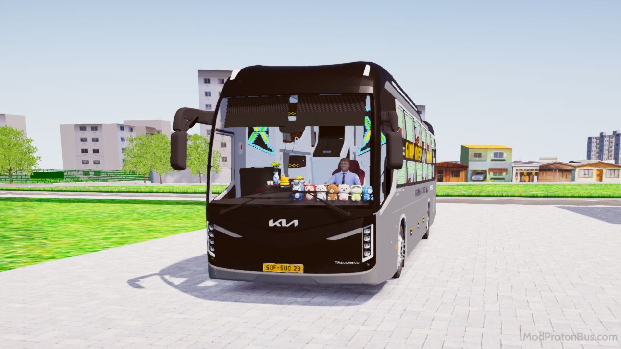 Download Mod Kia Granbird Silkroad 34P for Proton Bus Simulator (PBSU & PBSR)