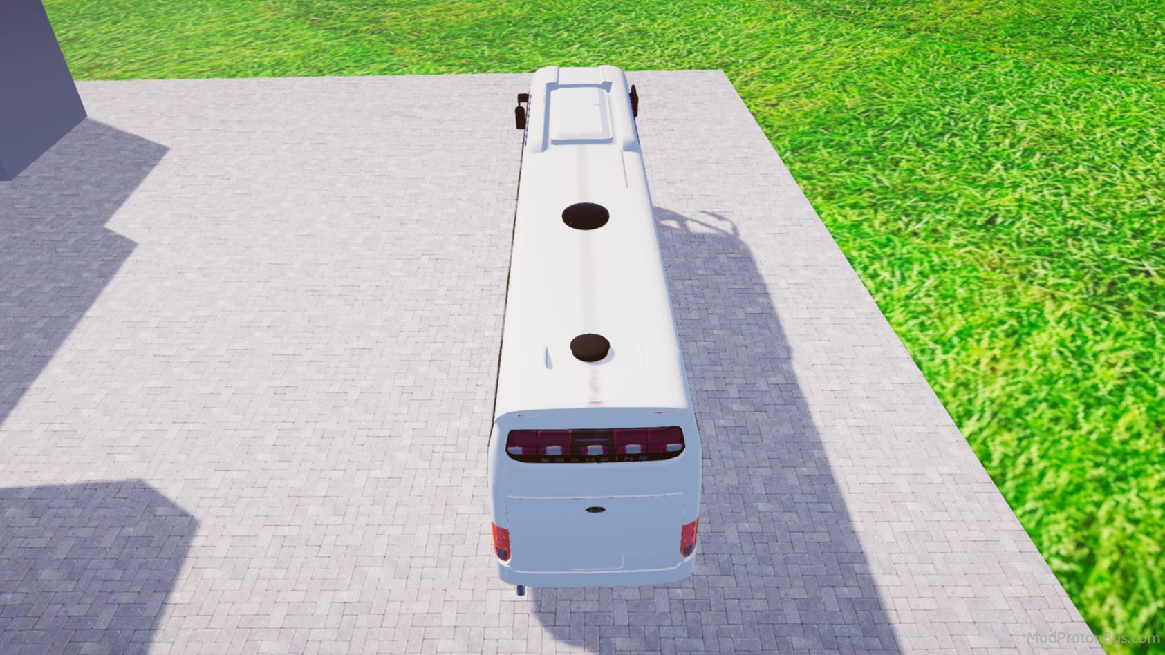Download Mod Kia Grandbird Blue Sky for Proton Bus Simulator (PBSU & PBSR) screenshot