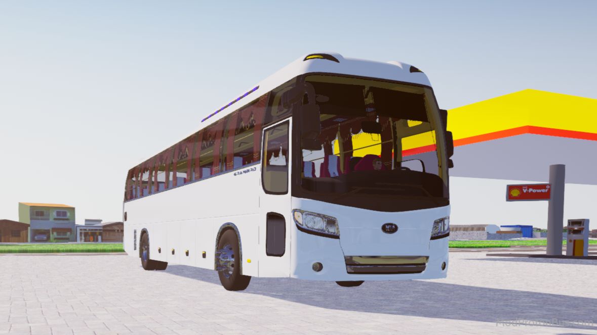 Download Mod Kia Grandbird Blue Sky for Proton Bus Simulator (PBSU & PBSR) screenshot