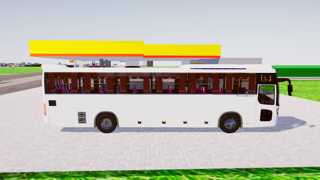 Download Mod Kia Grandbird Blue Sky for Proton Bus Simulator (PBSU & PBSR) screenshot