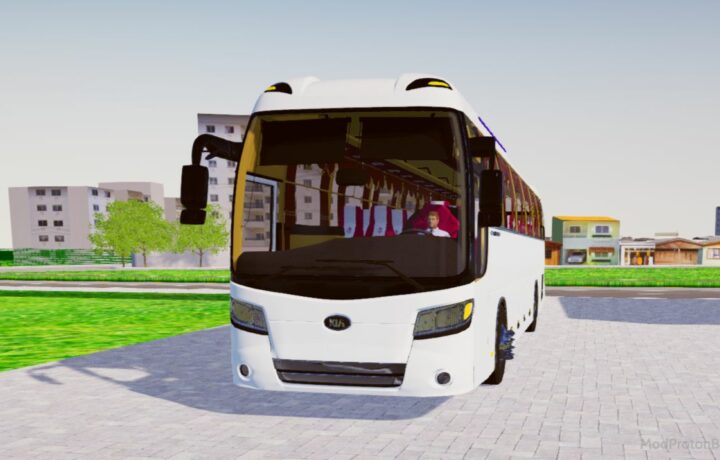 Download Mod Kia Grandbird Blue Sky for Proton Bus Simulator (PBSU & PBSR)