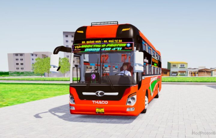 Download Mod Thaco 2015 Độ Trợ Sáng NT for Proton Bus Simulator (PBSU & PBSR)