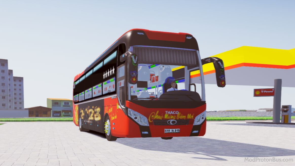 Download Mod Thaco 2018 Tết 2023 Chào Xuân Quý Mão for Proton Bus Simulator (PBSU & PBSR) screenshot
