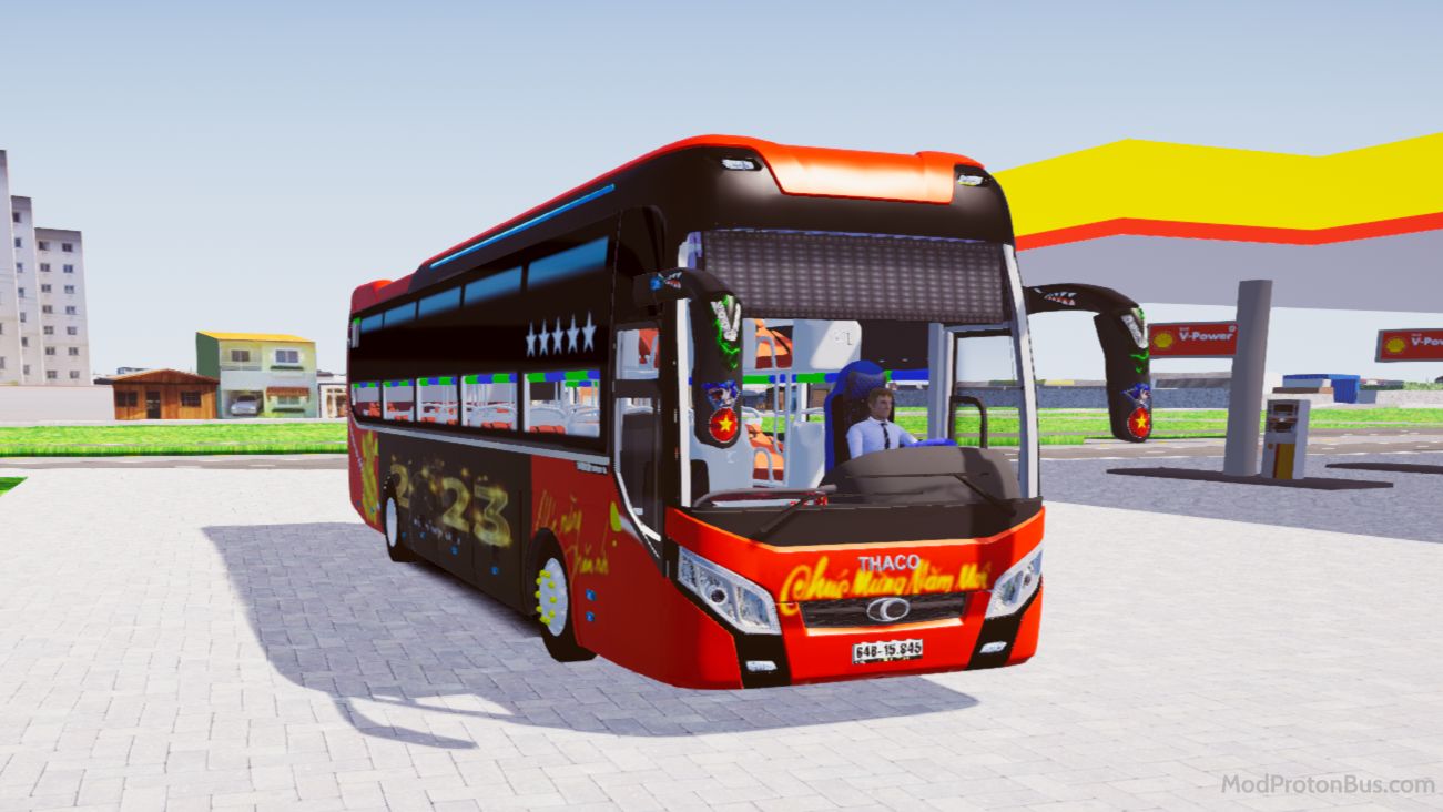 Download Mod Thaco 2018 Tết 2023 Chào Xuân Quý Mão for Proton Bus Simulator (PBSU & PBSR) screenshot