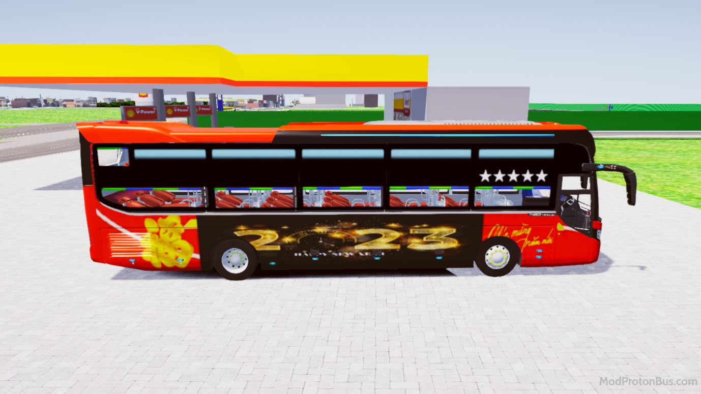 Download Mod Thaco 2018 Tết 2023 Chào Xuân Quý Mão for Proton Bus Simulator (PBSU & PBSR) screenshot