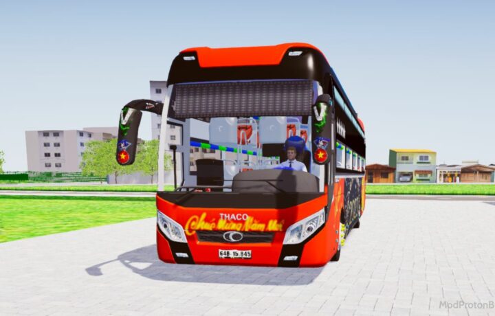 Download Mod Thaco 2018 Tết 2023 Chào Xuân Quý Mão for Proton Bus Simulator (PBSU & PBSR)
