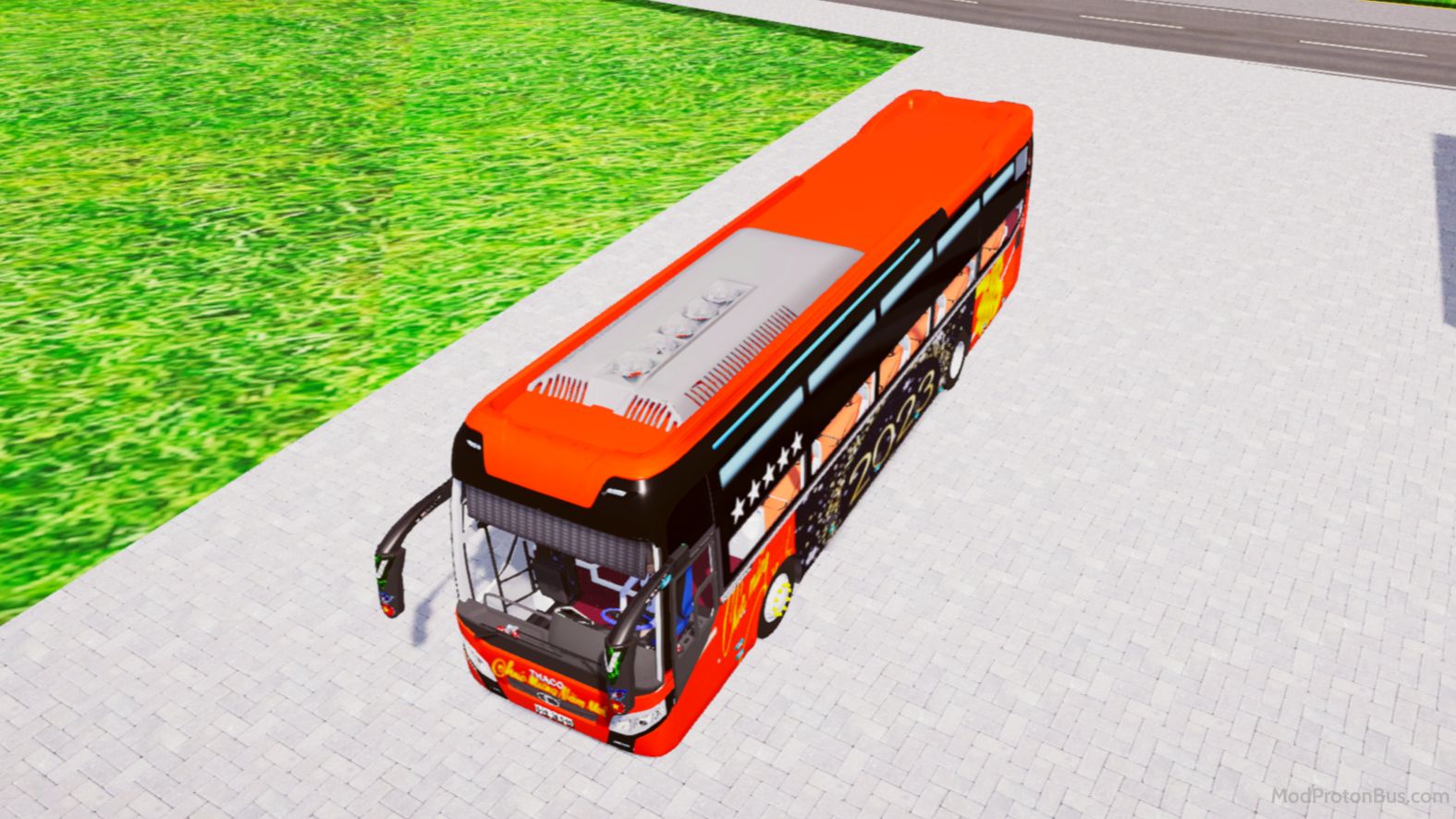 Download Mod Thaco 2018 Tết 2023 Chào Xuân Quý Mão for Proton Bus Simulator (PBSU & PBSR) screenshot
