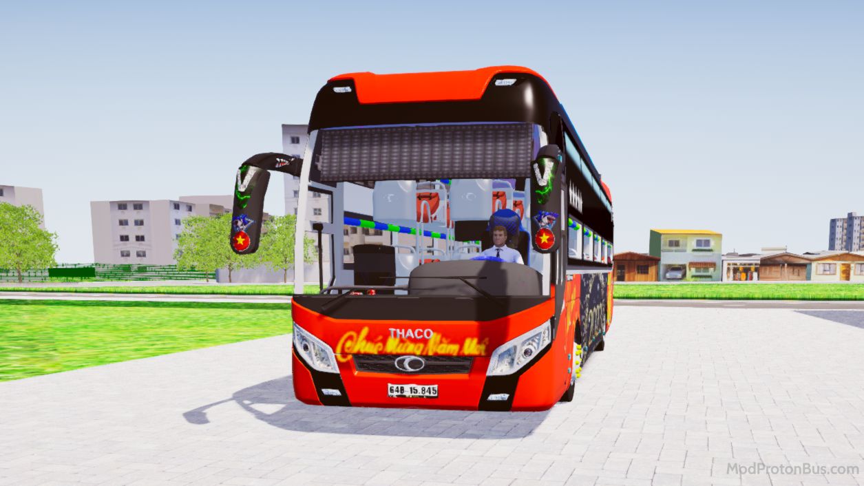 Download Mod Thaco 2018 Tết 2023 Chào Xuân Quý Mão for Proton Bus Simulator (PBSU & PBSR)