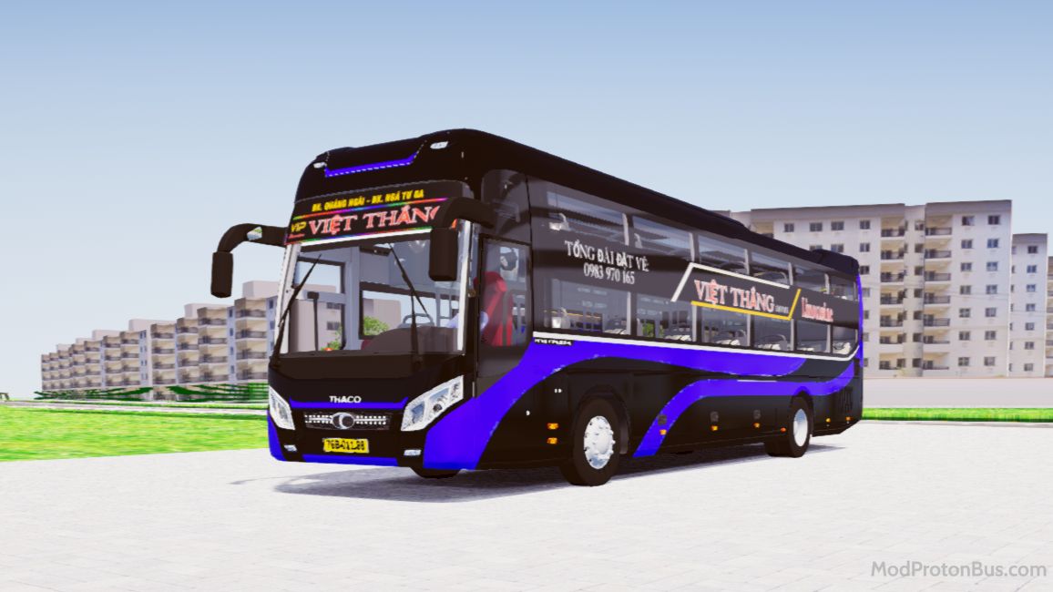 Download Mod Thaco 2019 Premium Nhà Xe Việt Thắng for Proton Bus Simulator (PBSU & PBSR) screenshot