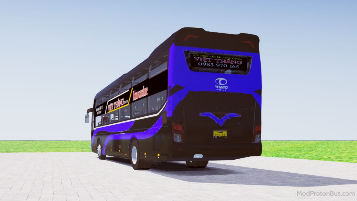 Download Mod Thaco 2019 Premium Nhà Xe Việt Thắng for Proton Bus Simulator (PBSU & PBSR) screenshot