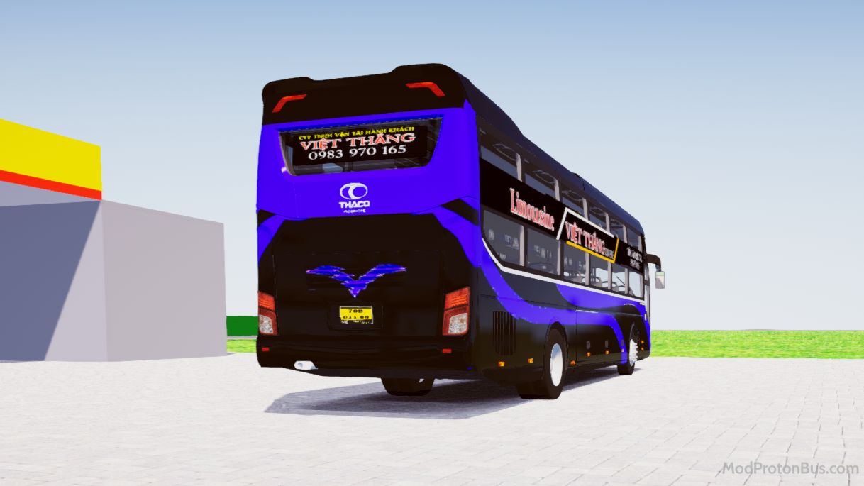Download Mod Thaco 2019 Premium Nhà Xe Việt Thắng for Proton Bus Simulator (PBSU & PBSR) screenshot