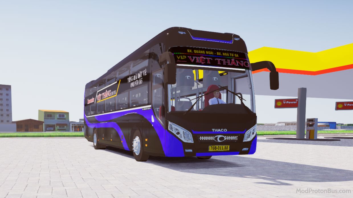 Download Mod Thaco 2019 Premium Nhà Xe Việt Thắng for Proton Bus Simulator (PBSU & PBSR) screenshot