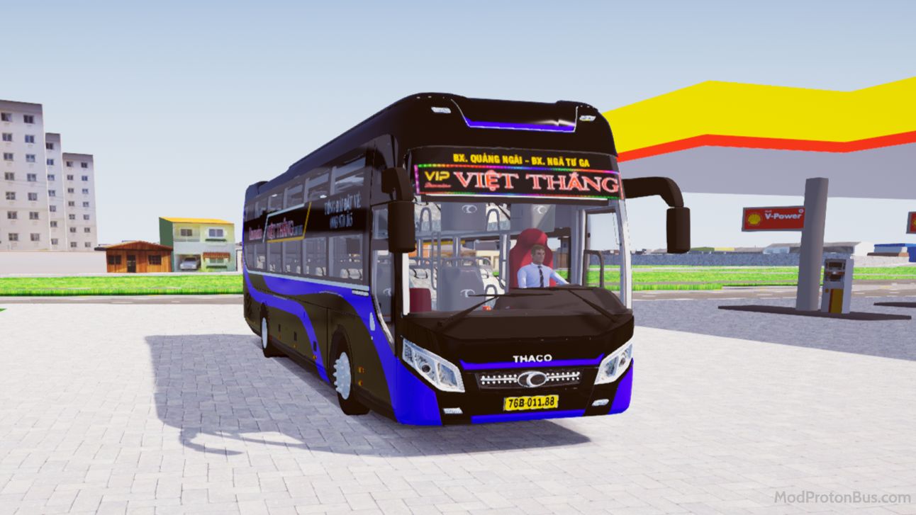 Download Mod Thaco 2019 Premium Nhà Xe Việt Thắng for Proton Bus Simulator (PBSU & PBSR) screenshot