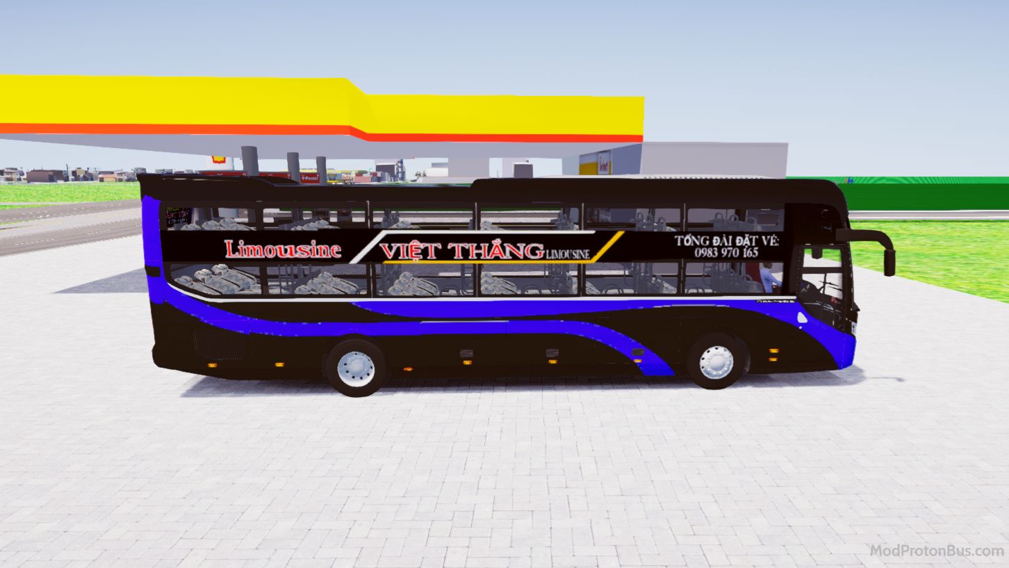 Download Mod Thaco 2019 Premium Nhà Xe Việt Thắng for Proton Bus Simulator (PBSU & PBSR) screenshot