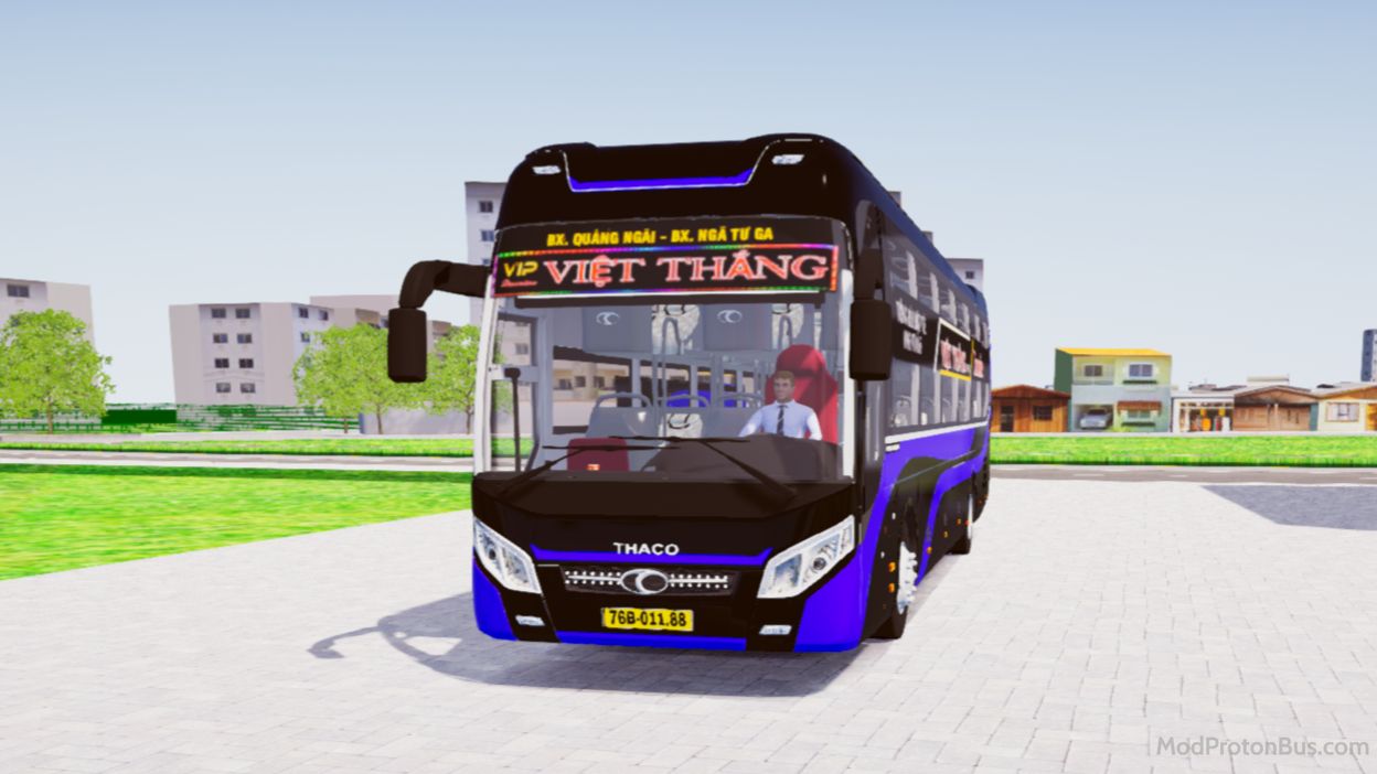 Mod Thaco 2019 Premium Nhà Xe Việt Thắng for Proton Bus Simulator