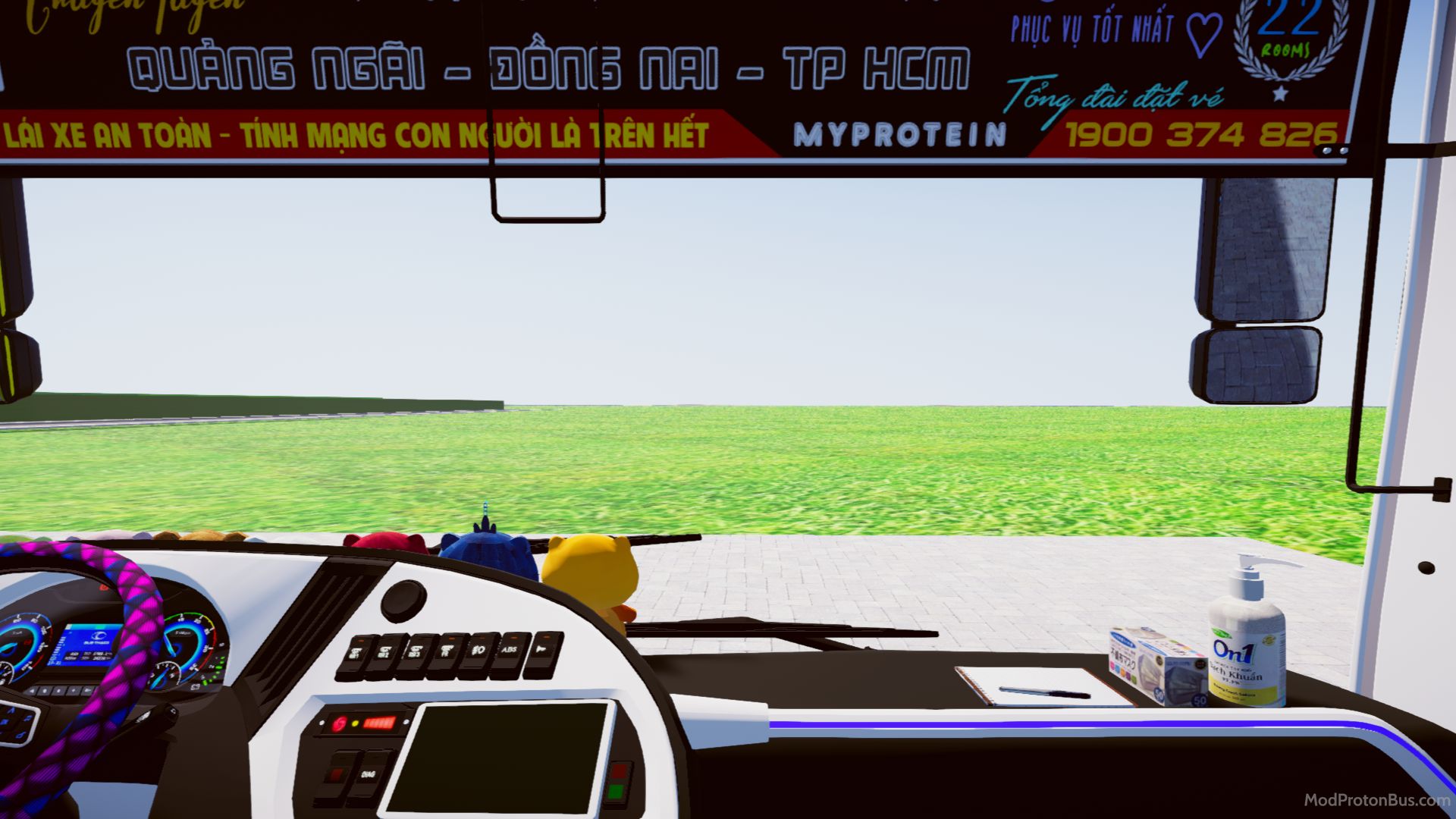 Download Mod Thaco TB120SL 2021 22P V2 for Proton Bus Simulator (PBSU & PBSR) screenshot