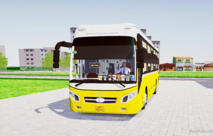 Download Mod Thaco TB120SL 2021 22P V2 for Proton Bus Simulator (PBSU & PBSR)